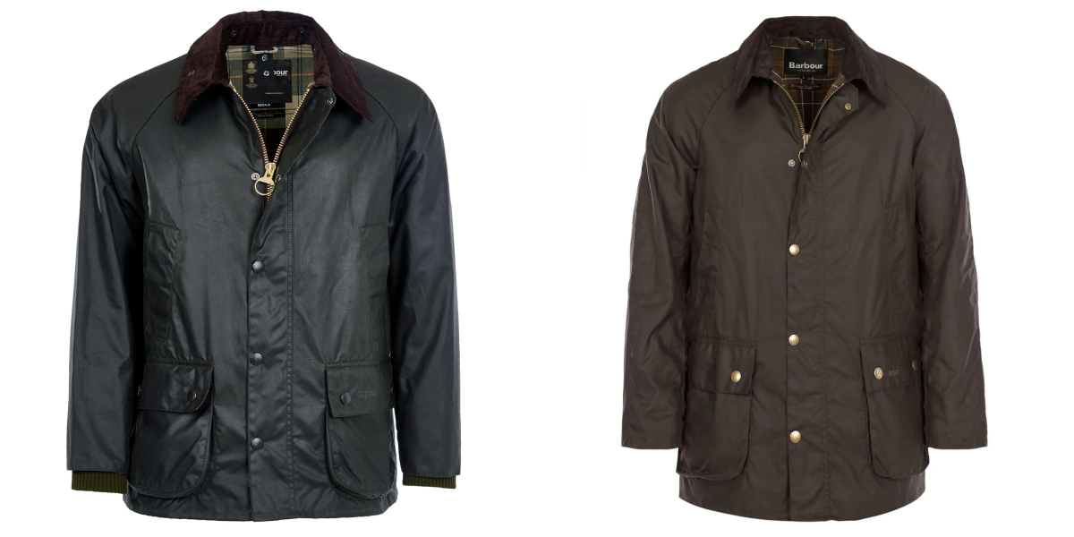 Photo of Barbour Bedale and Ashby side by side