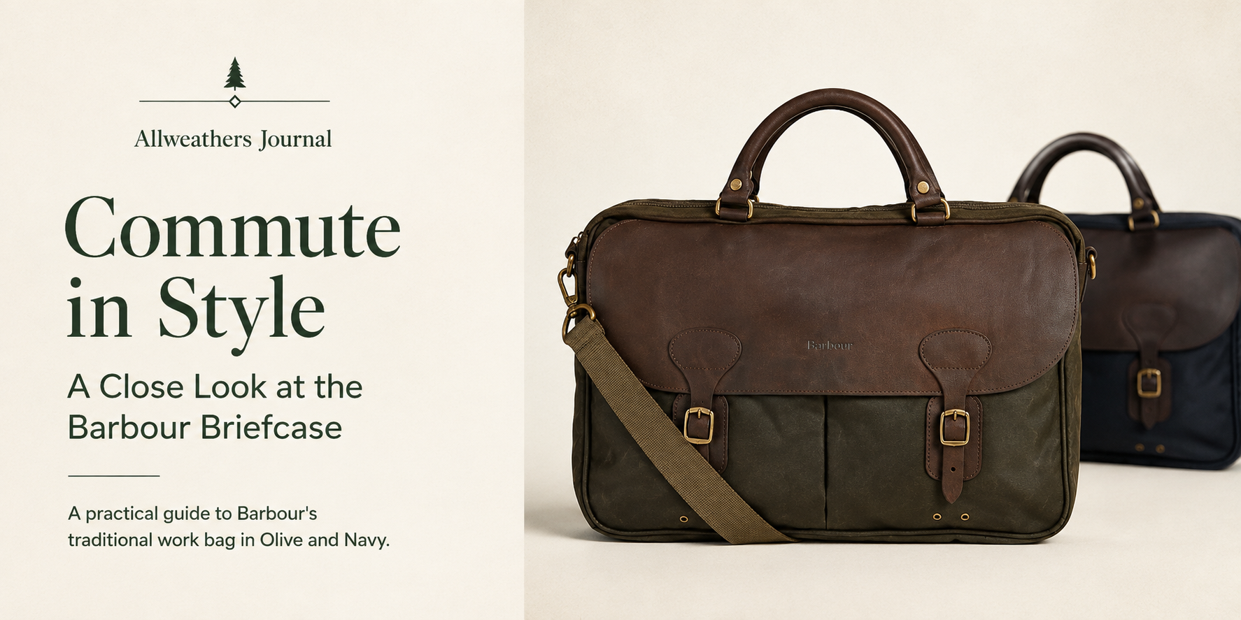 Commute in Style: A Close Look at the Barbour Briefcase