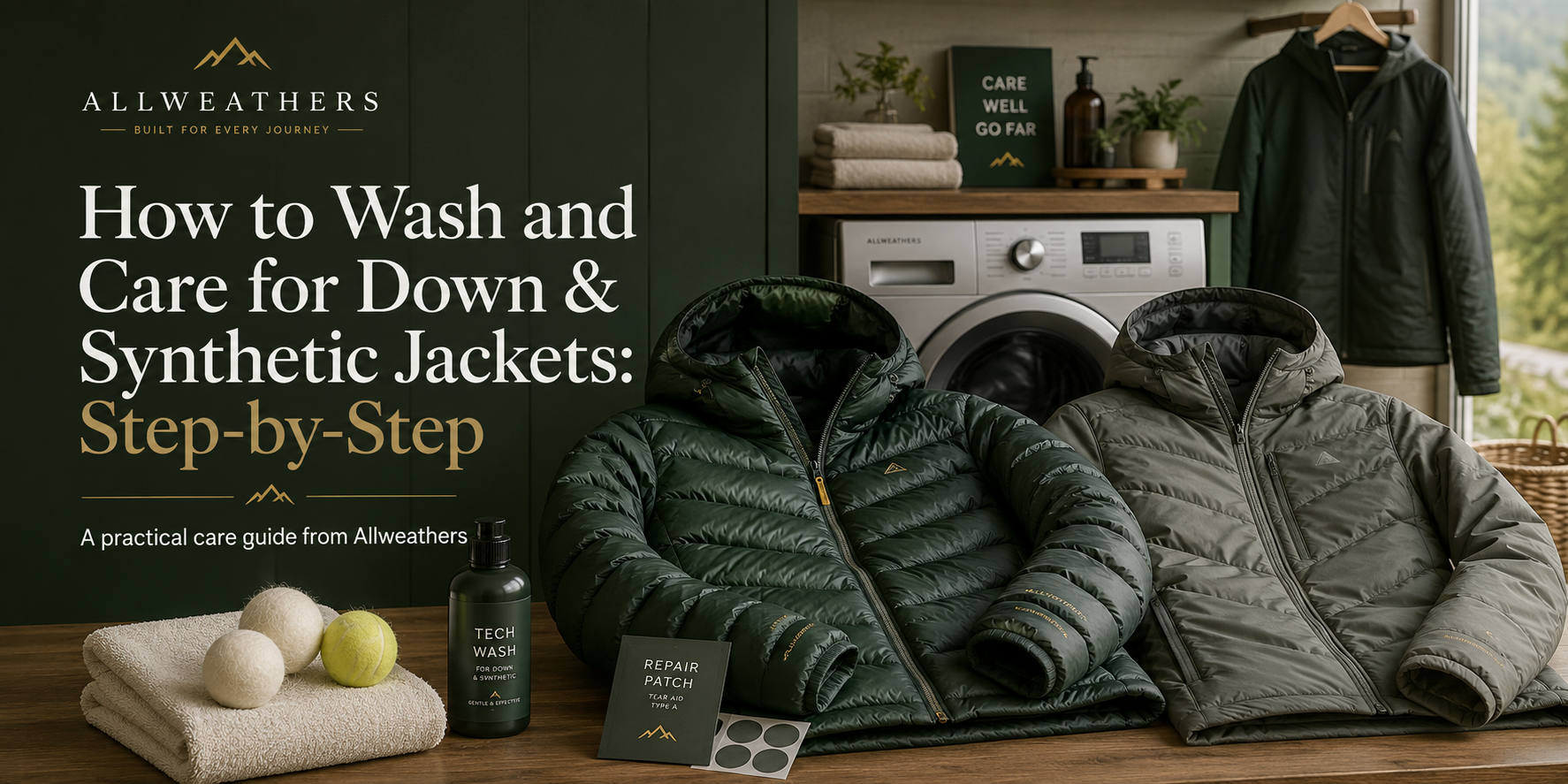 How to Wash and Care for Down & Synthetic Jackets: Step-by-Step