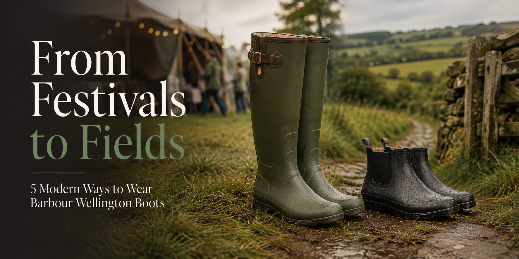 From Festivals to Fields: 5 Modern Ways to Wear Barbour Wellington Boots
