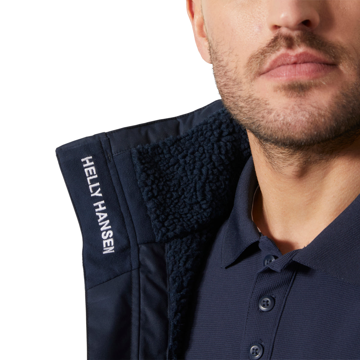 Helly Hansen Crew Hooded Pile Men's Jacket | Navy