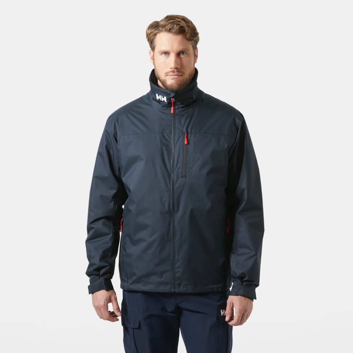 Helly Hansen Crew Hooded Pile Men's Jacket | Navy