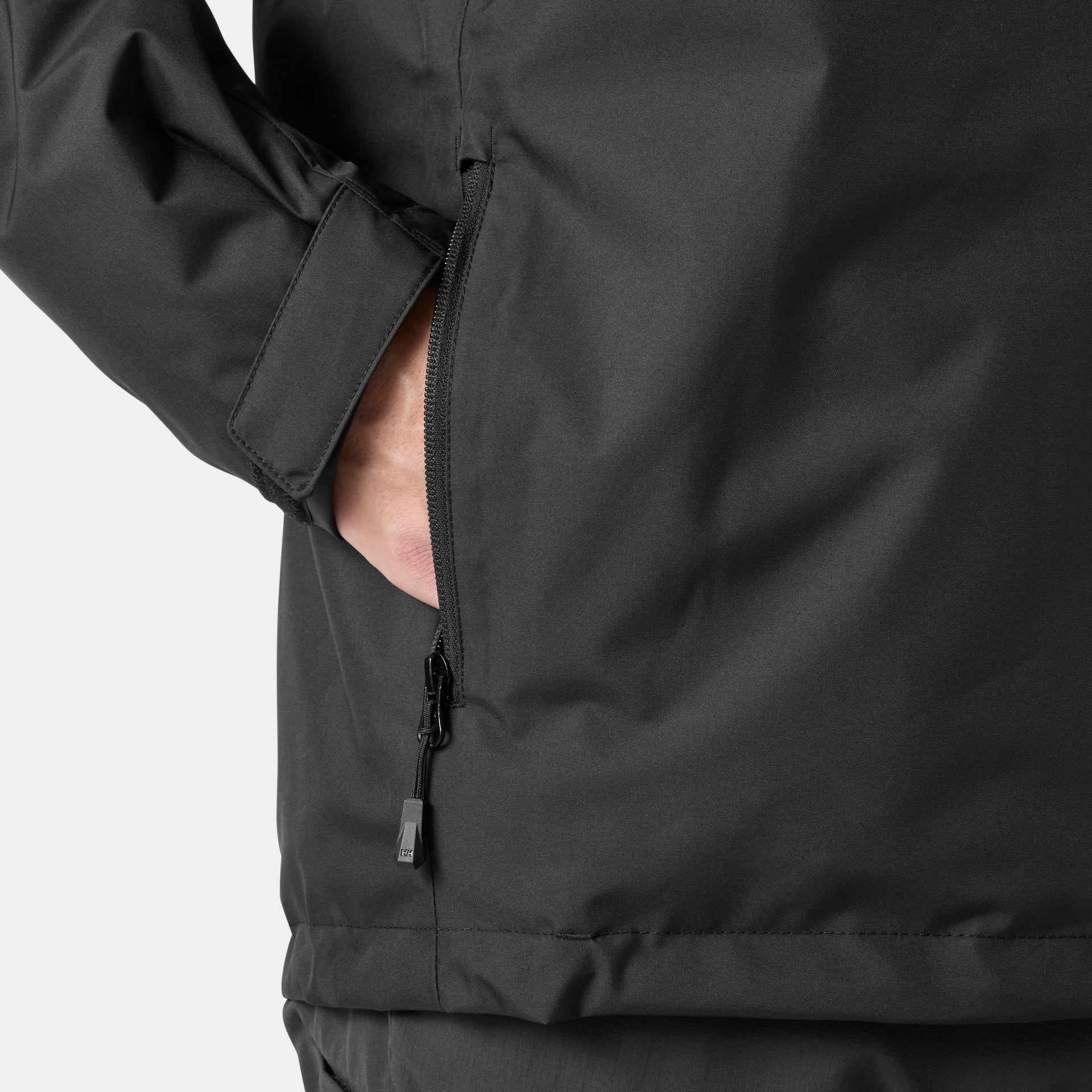 Helly Hansen Crew Hooded Pile Men's Jacket | Black