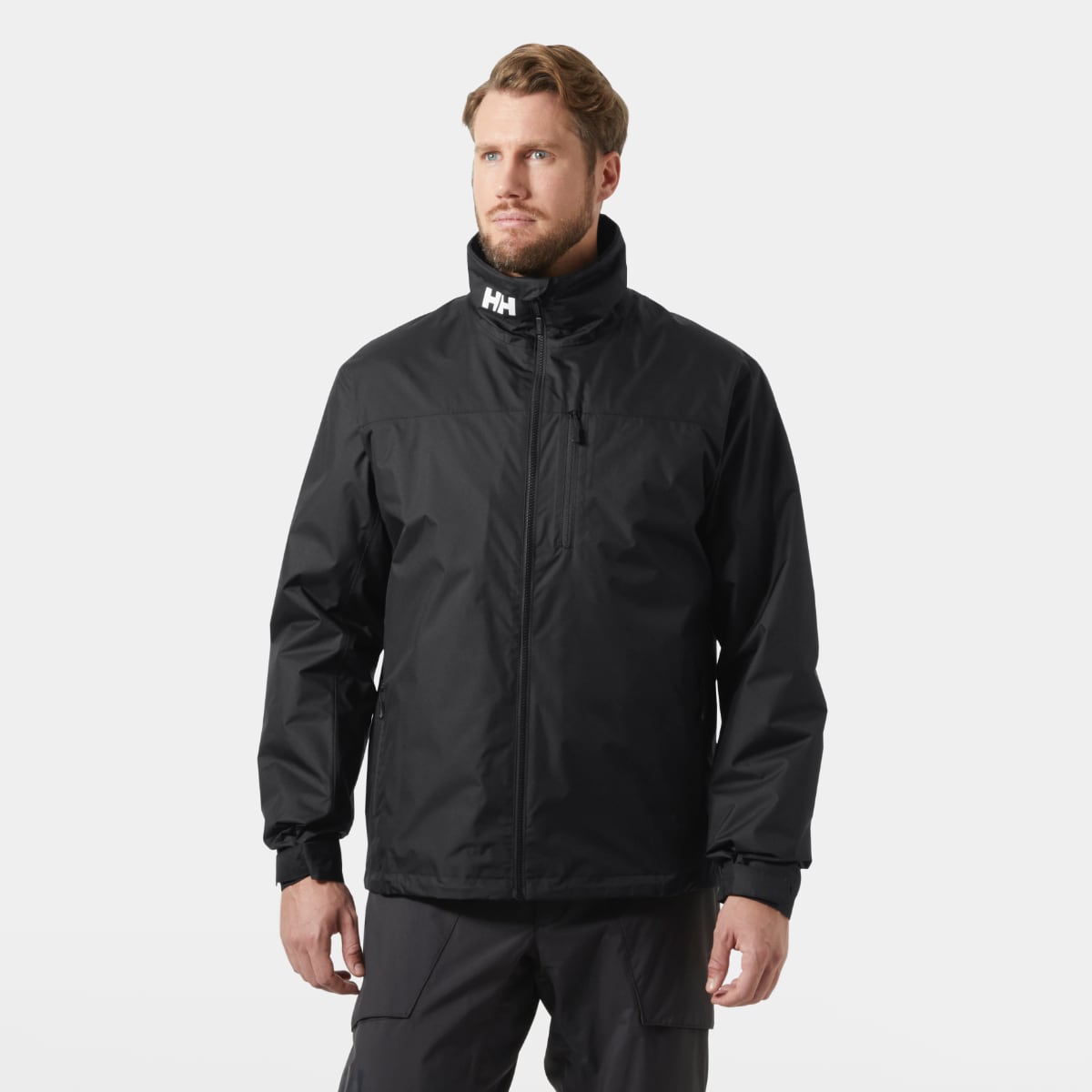 Helly Hansen Crew Hooded Pile Men's Jacket | Black