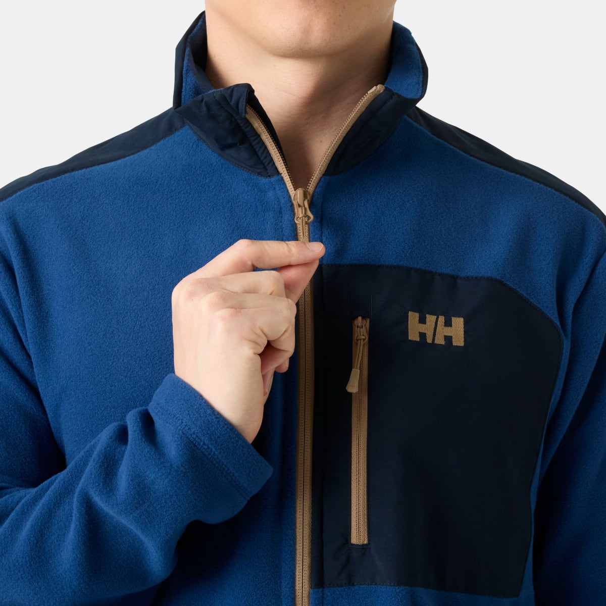 Helly Hansen Daybreaker Block Fleece Men's Jacket | Dark Blue