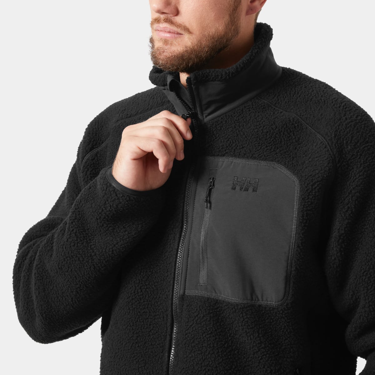Helly Hansen Panorama Pile Fleece Men's Jacket | Black