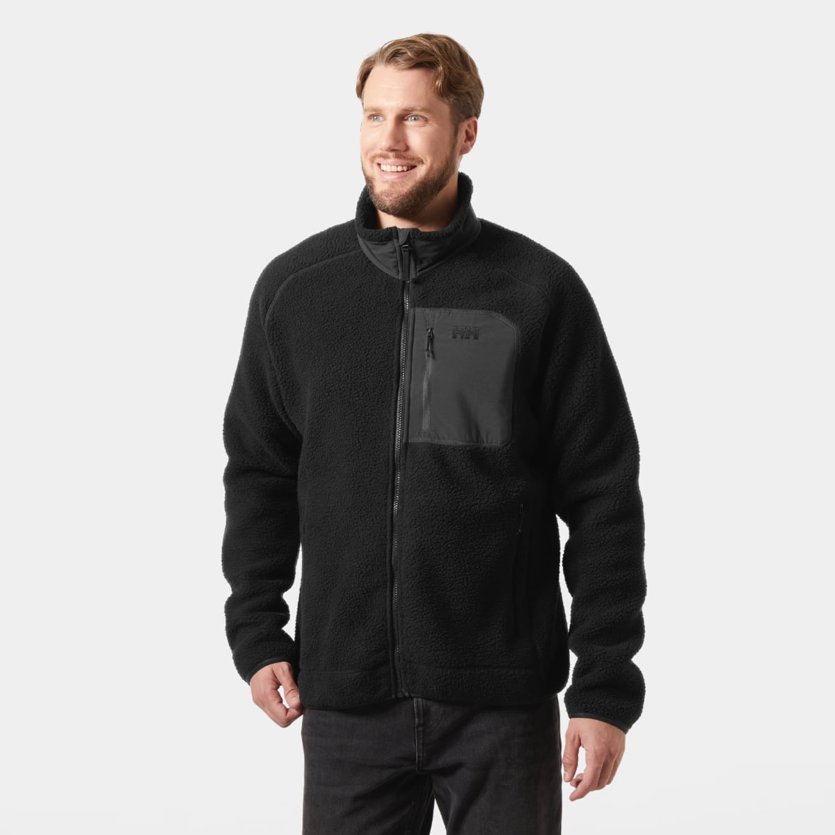 Helly Hansen Panorama Pile Fleece Men's Jacket | Black