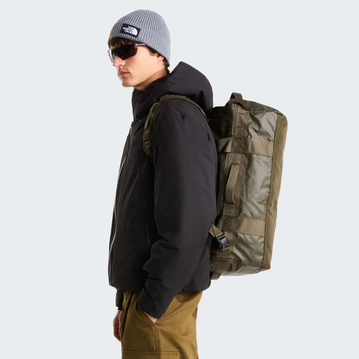 The North Face Base Camp VOYAGER Duffel 42L | New Taupe Green