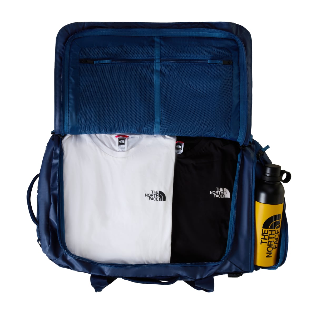 The North Face Base Camp VOYAGER Duffel 62L | Shadow Blue-Summit Navy