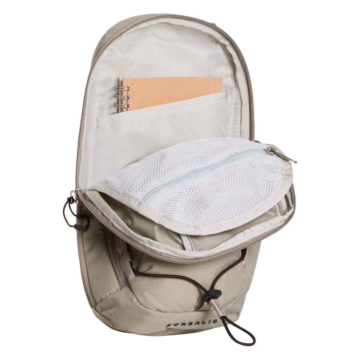 The North Face Borealis SLING Backpack | Stone Slab-Dark Chestnut