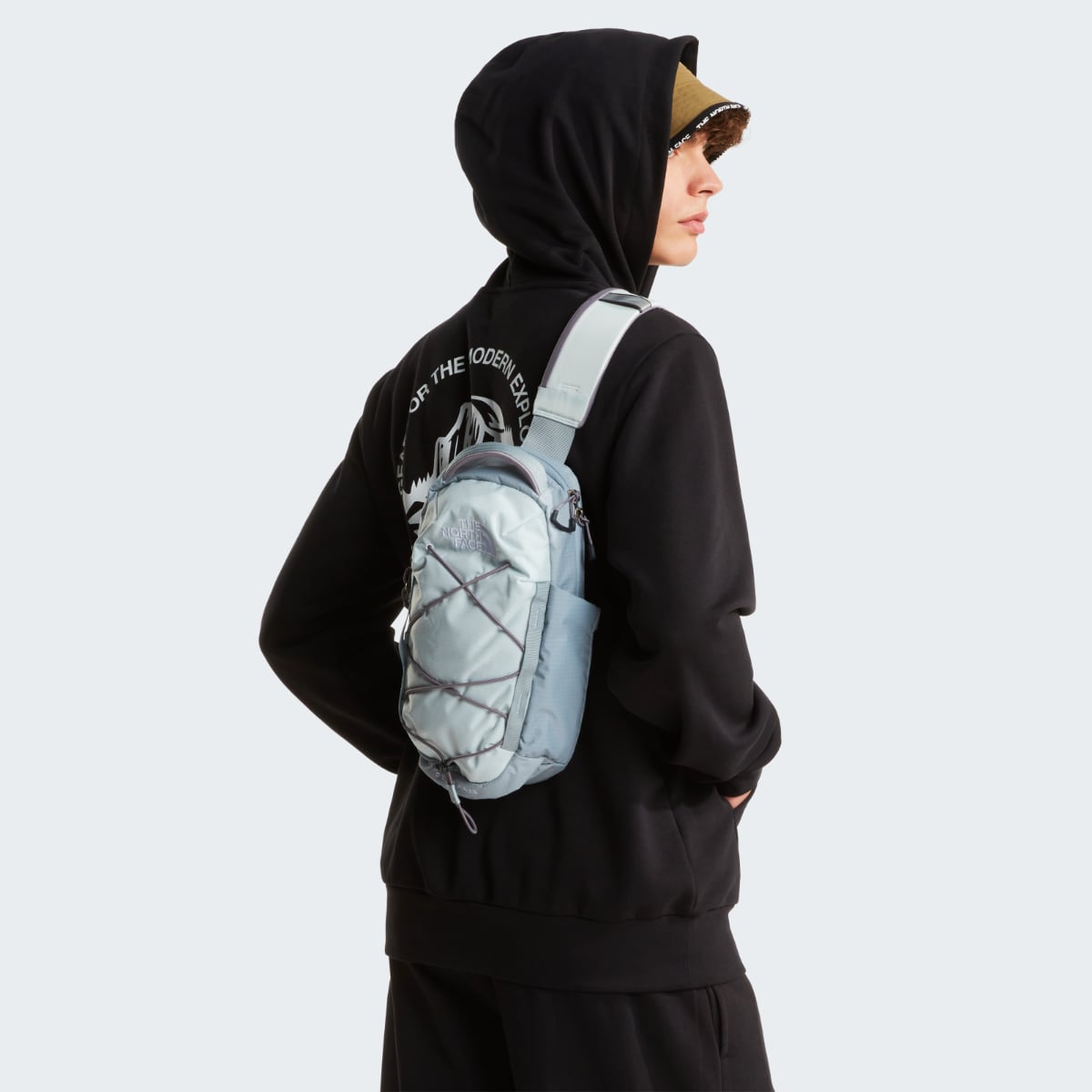 The North Face Borealis SLING Backpack | Pearl Stone-Frost Grey-Transcendent Grey