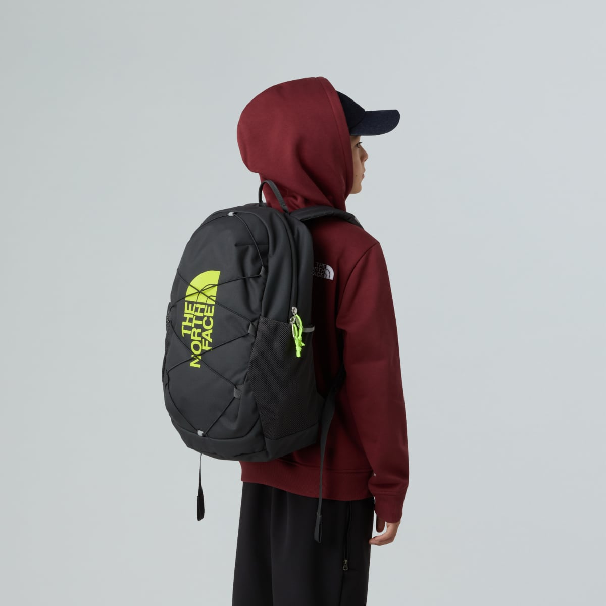 The North Face Court Jester (Teens) Backpack | Asphalt Grey-LED Yellow-NPF