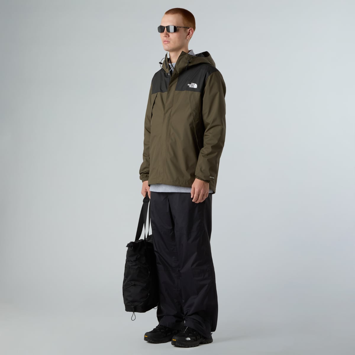 The North Face Antora Waterproof Men's Jacket | New Taupe Green -TNF Black