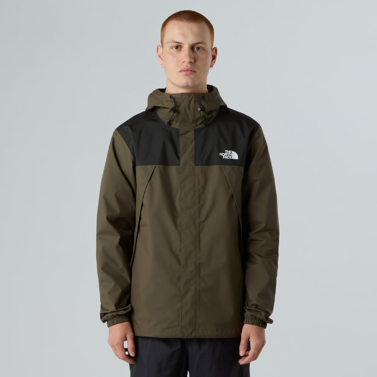 The North Face Antora Waterproof Men's Jacket | New Taupe Green -TNF Black