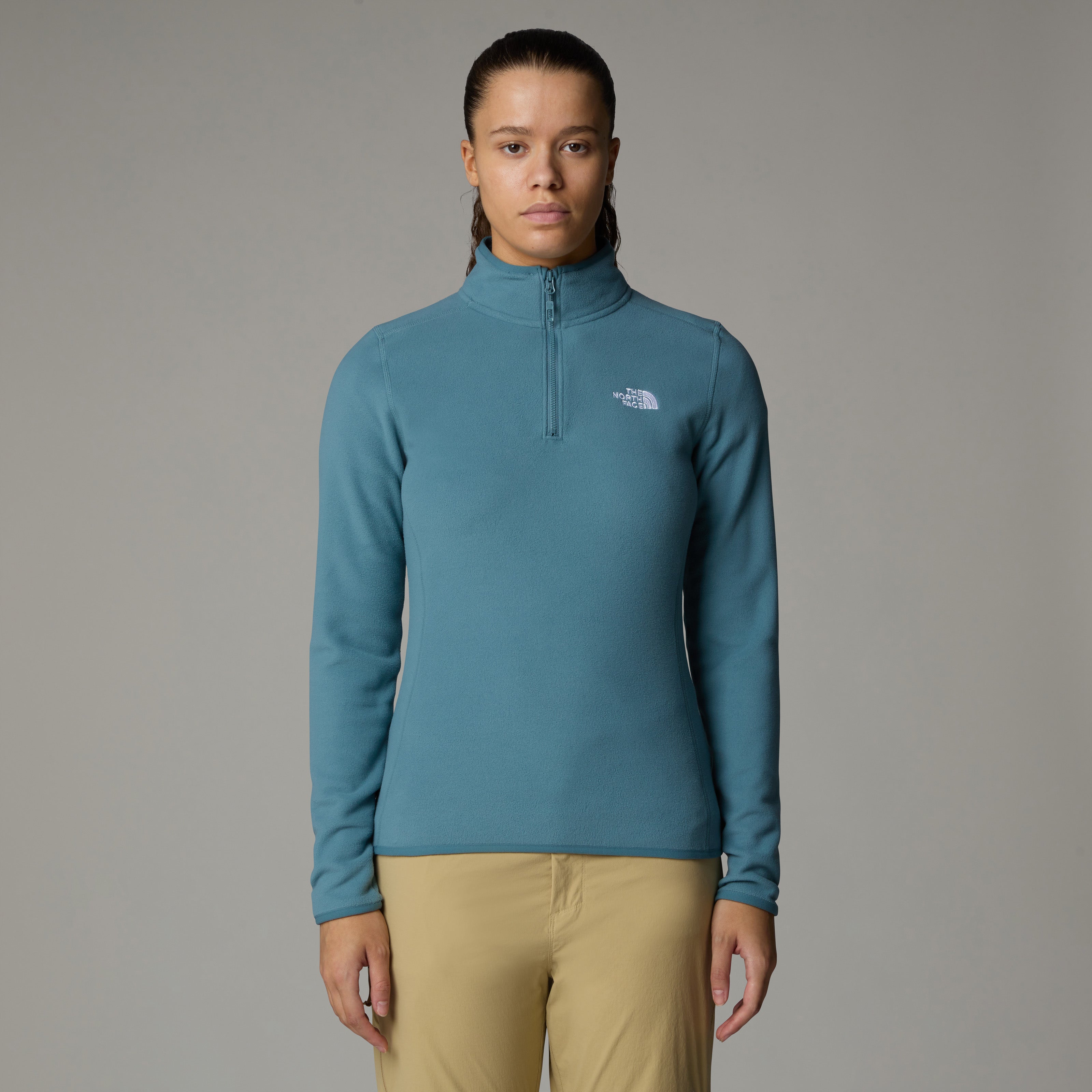 The North Face 100 Glacier 1/4 Zip Fleece Women's Jacket | Stormy Blue