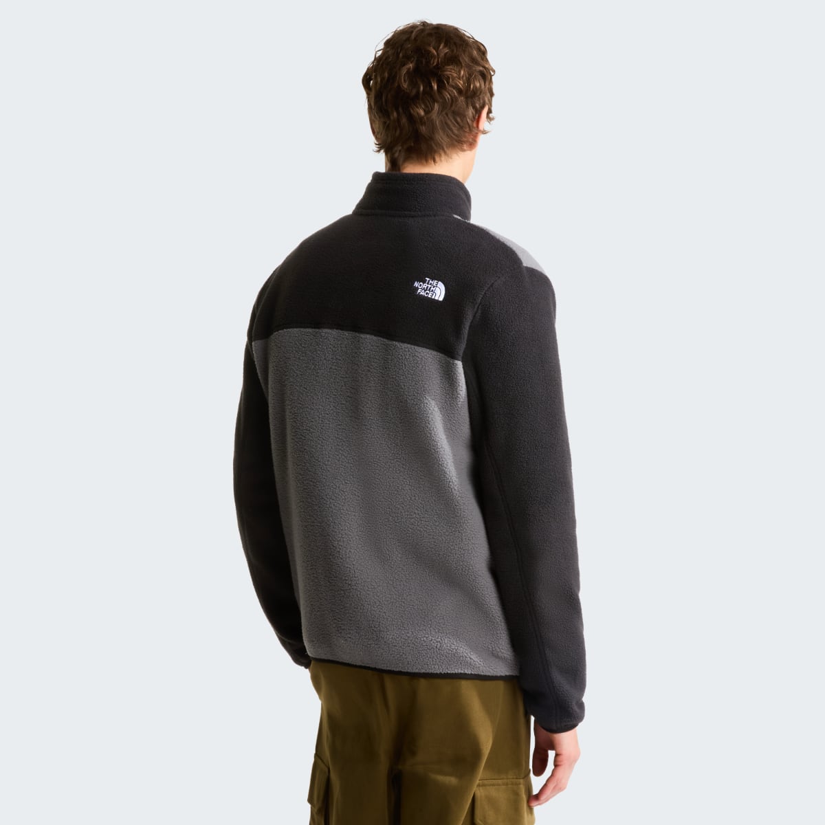 The North Face Yumiori Fleece Men's Jacket | Smoked Pearl-TNF Black