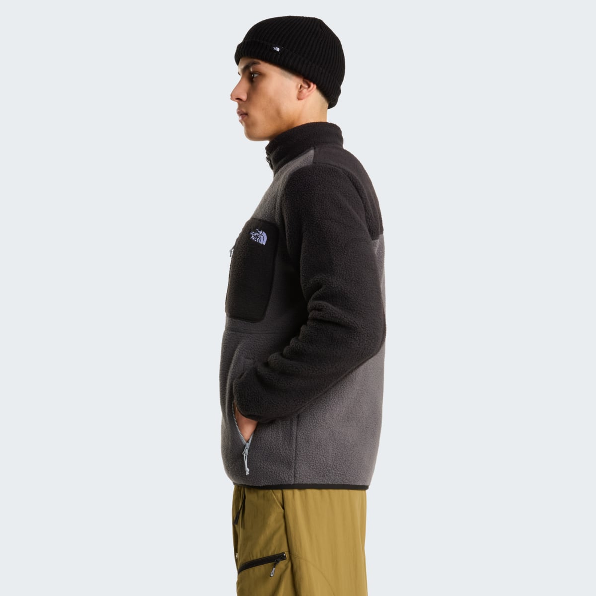 The North Face Yumiori Fleece Men's Jacket | Anthracite Grey-TNF Black-Monument Grey