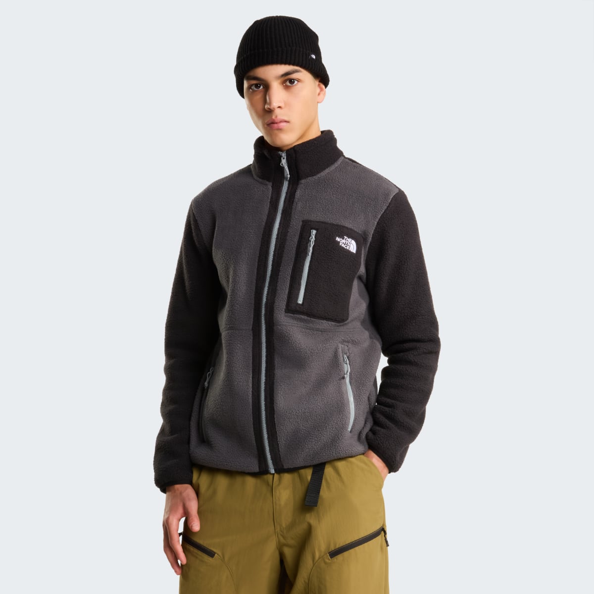 The North Face Yumiori Fleece Men's Jacket | Anthracite Grey-TNF Black-Monument Grey