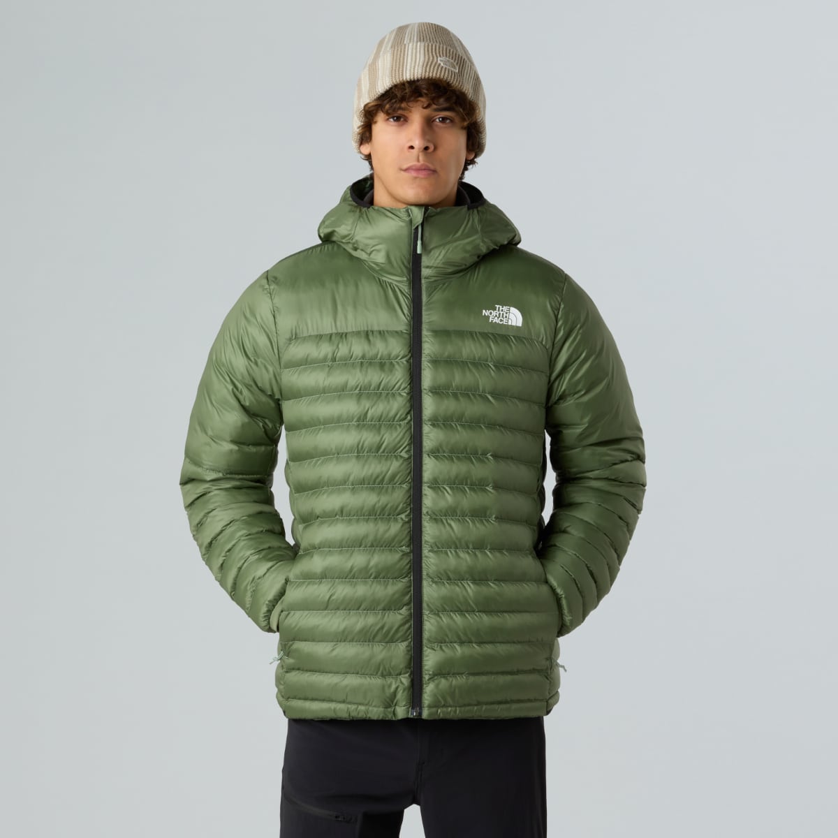 The North Face Terra Peak HOODED Insulated Men's Jacket | Bark Mist