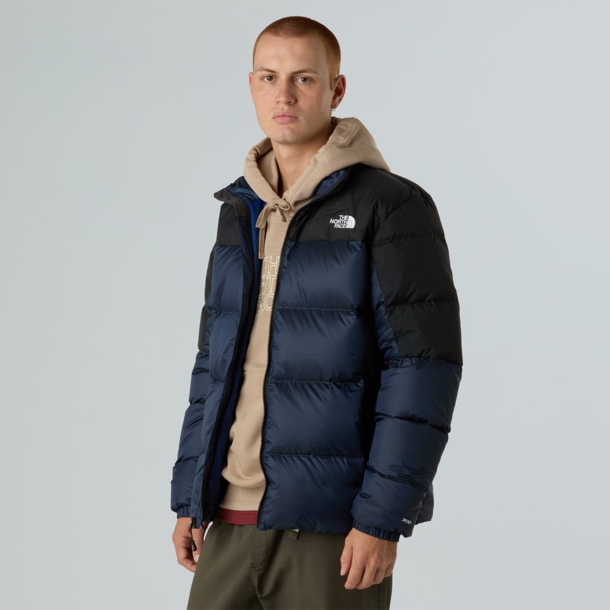 The North Face Diablo Down 2.0 Insulated Men's Jacket | Estate Blue Black Heather-TNF Black