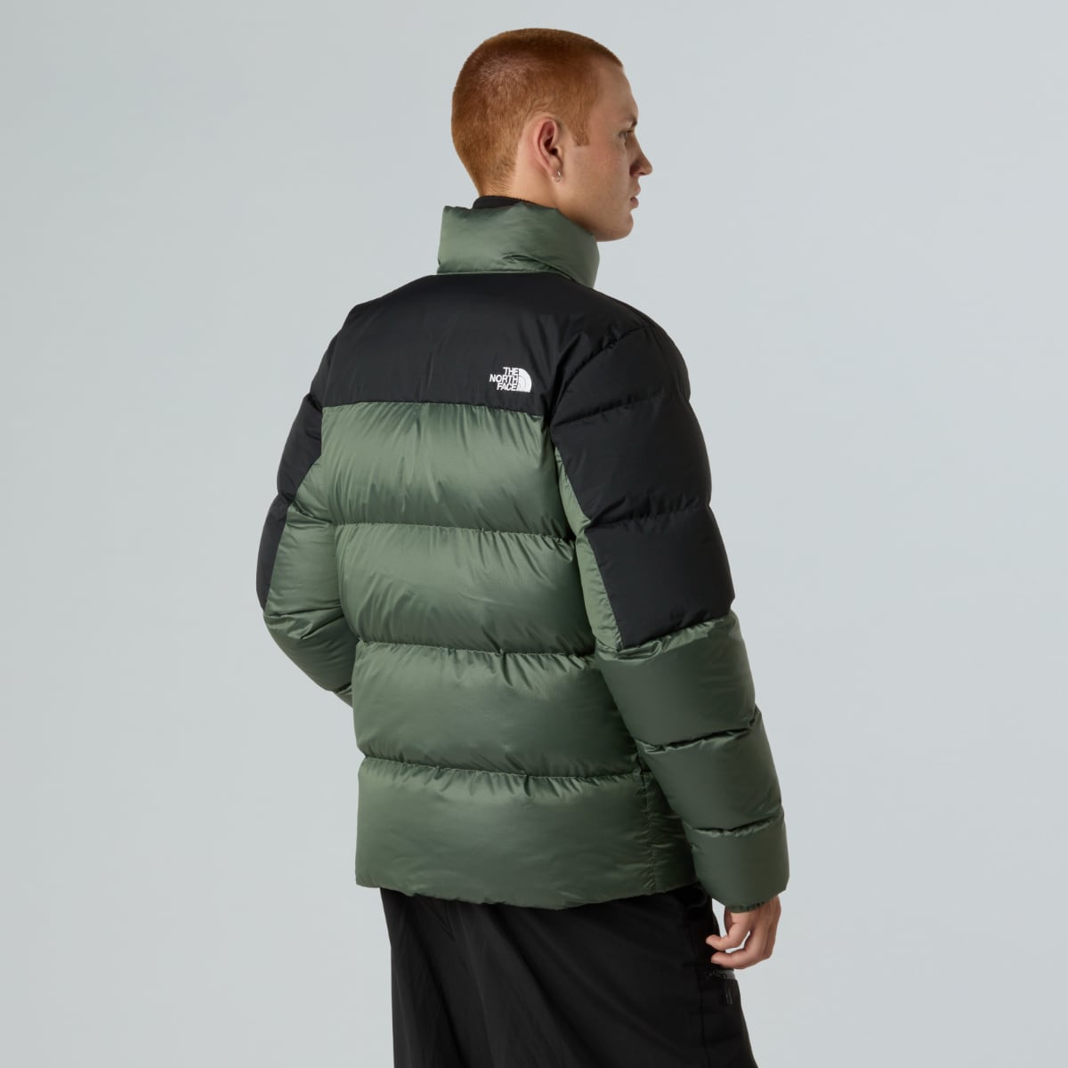 The North Face Diablo Down 2.0 Insulated Men's Jacket | Bark Mist Black Heather-TNF Black