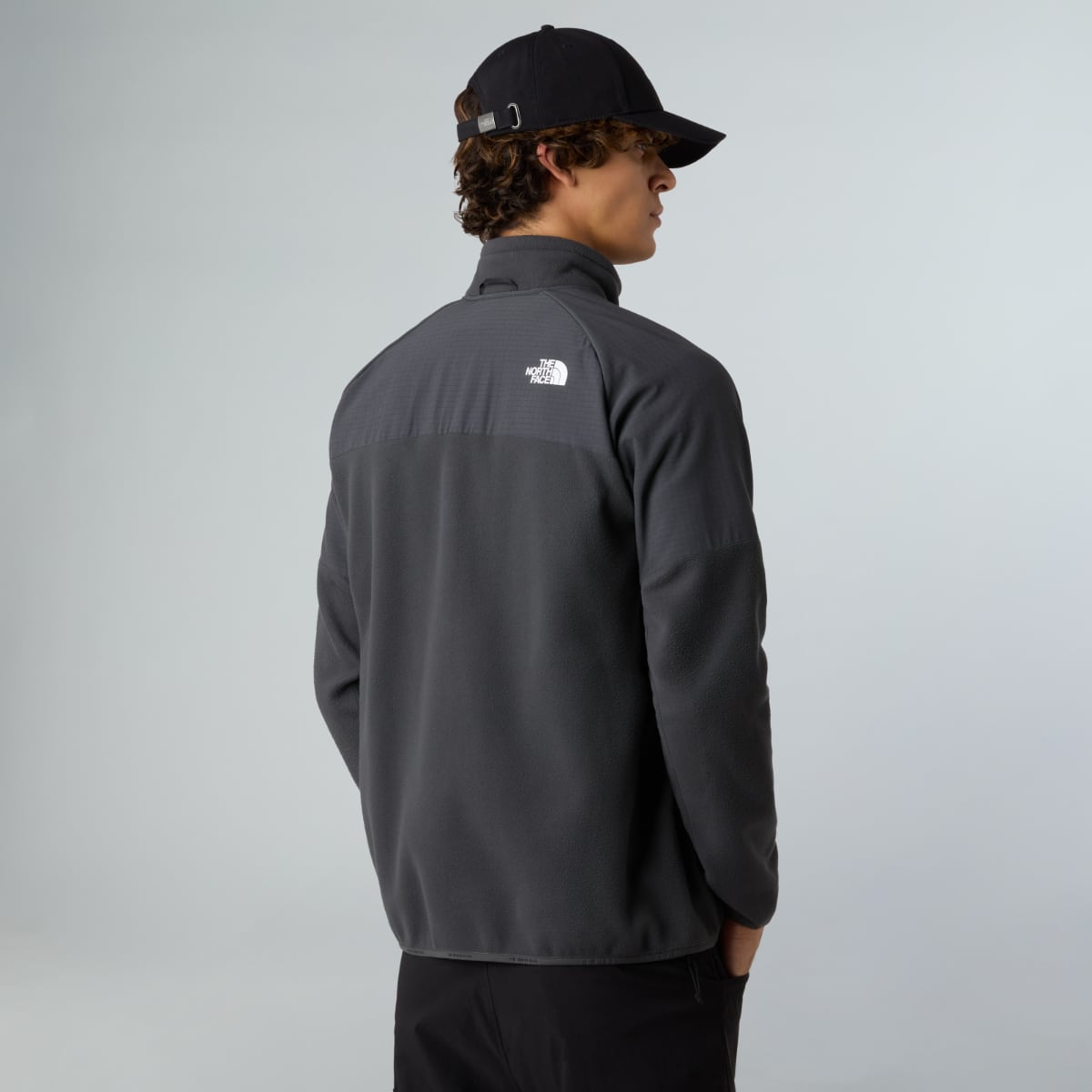 The North Face Glacier Heavyweight Fleece Men's Jacket | Asphalt Grey-Asphalt Grey-TNF Black