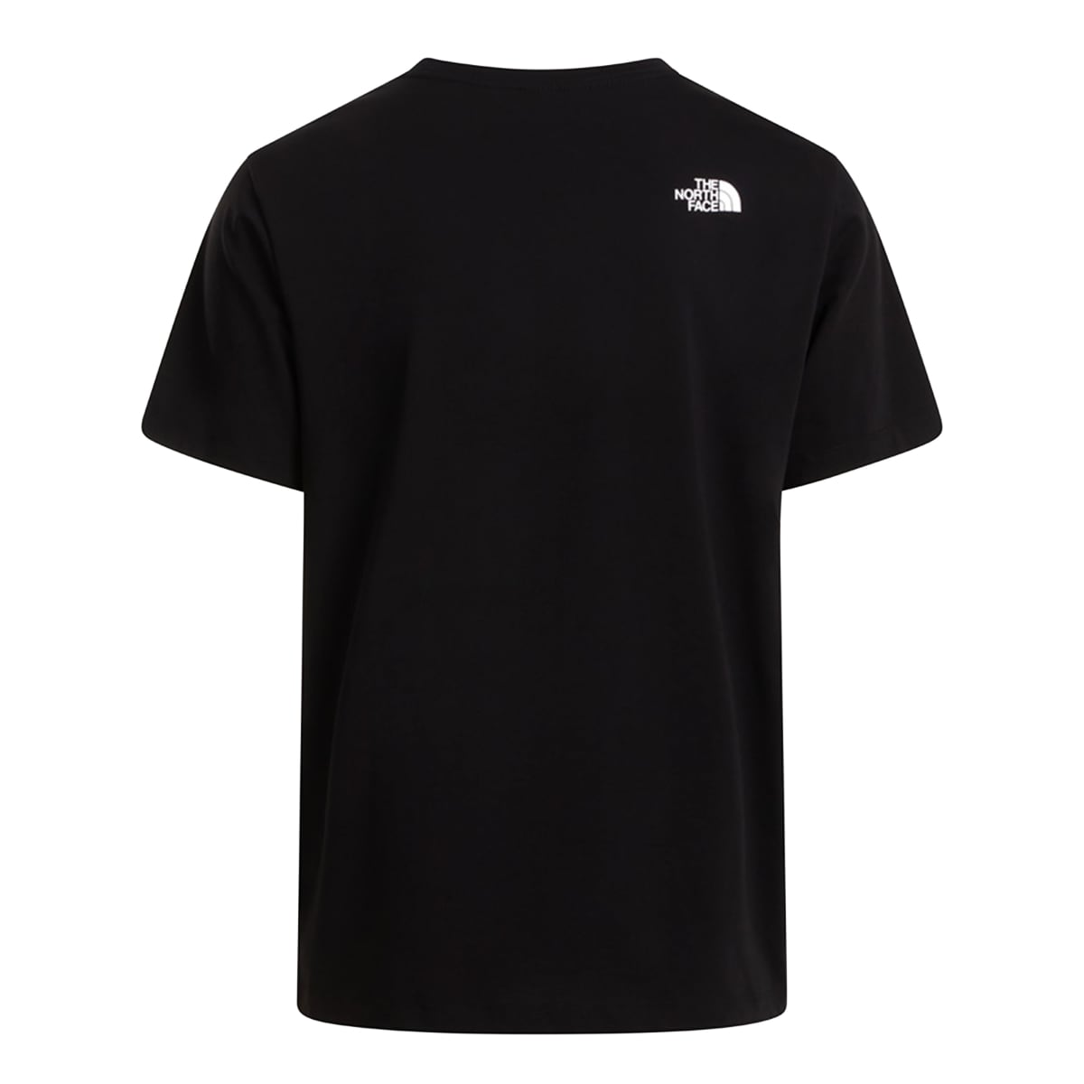Black The North Face Evolution Half Dome short sleeve men's T shirt with a small white logo on the upper back.
