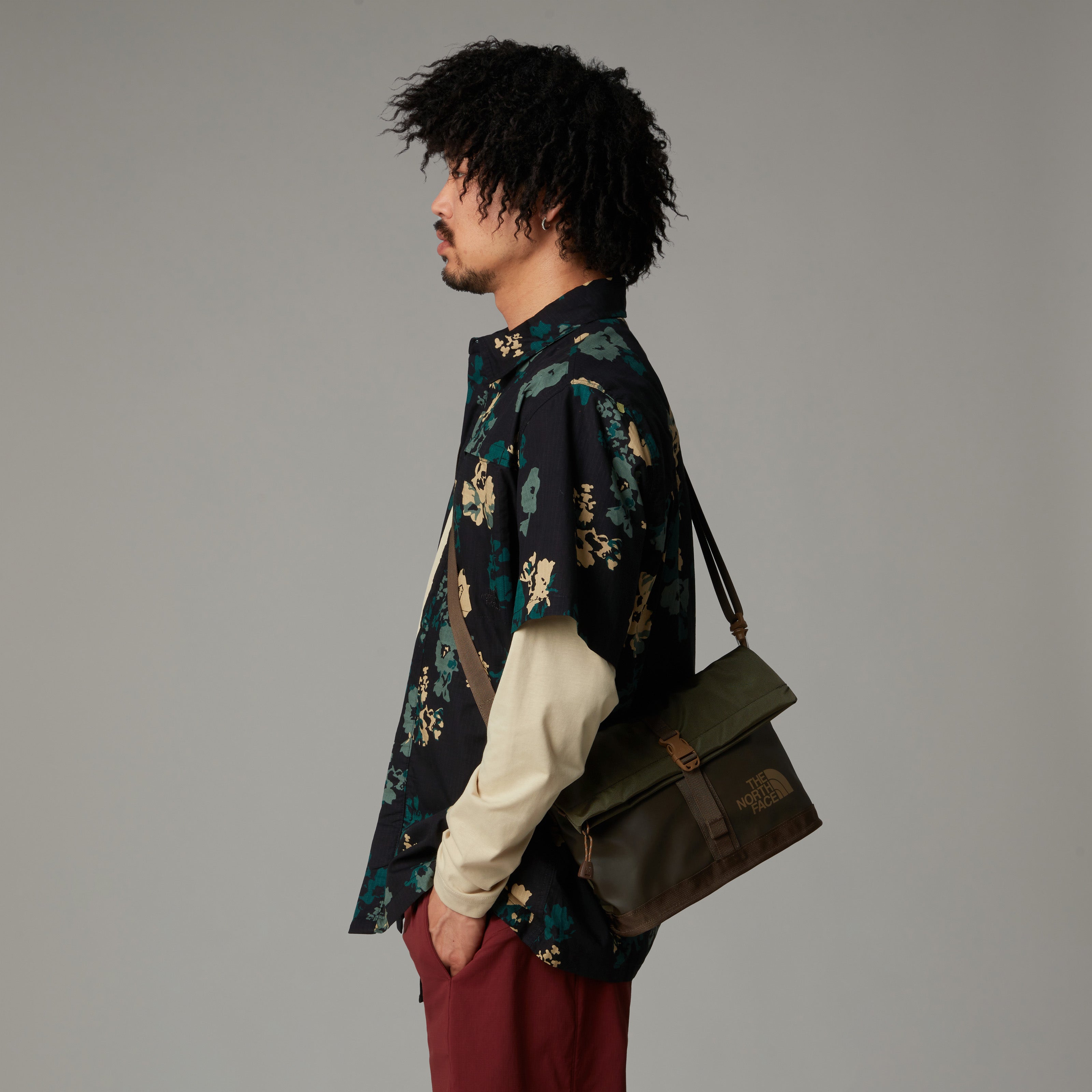 The North Face Base Camp Shoulder Bag | New Taupe Green-Smokey Brown-Utility Brown