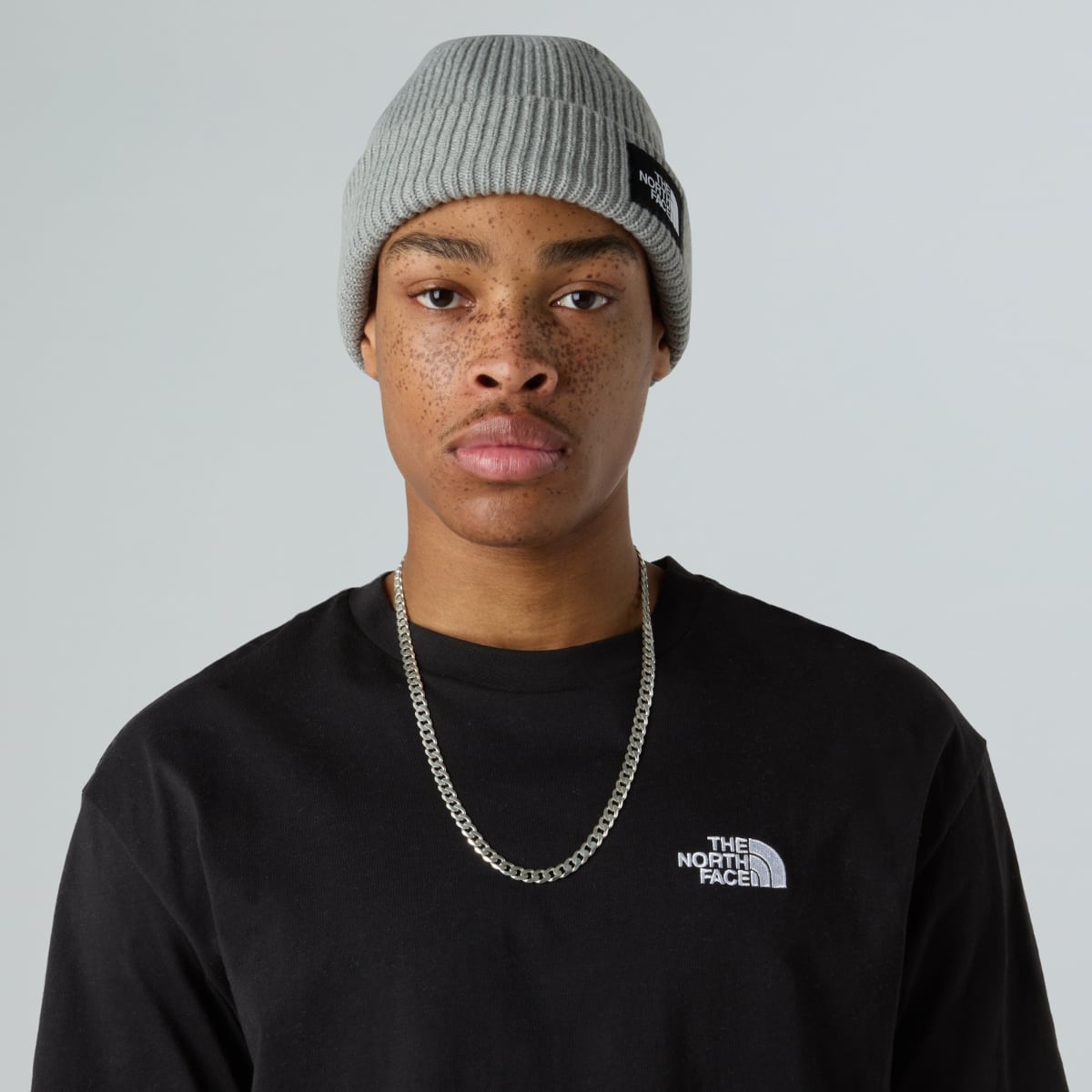 The North Face Salty Lined Beanie | TNF Light Grey Heather
