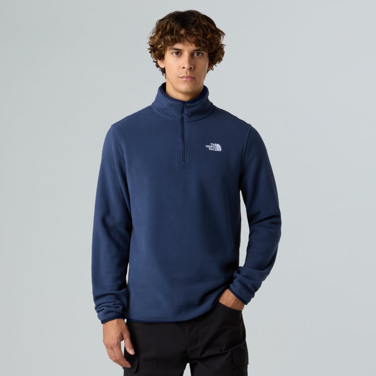 The North Face Glacier 1/4 Zip Fleece Men's Top | Summit Navy