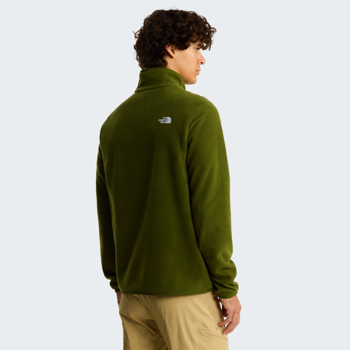 The North Face Glacier 1/4 Zip Fleece Men's Top | Woodland Green