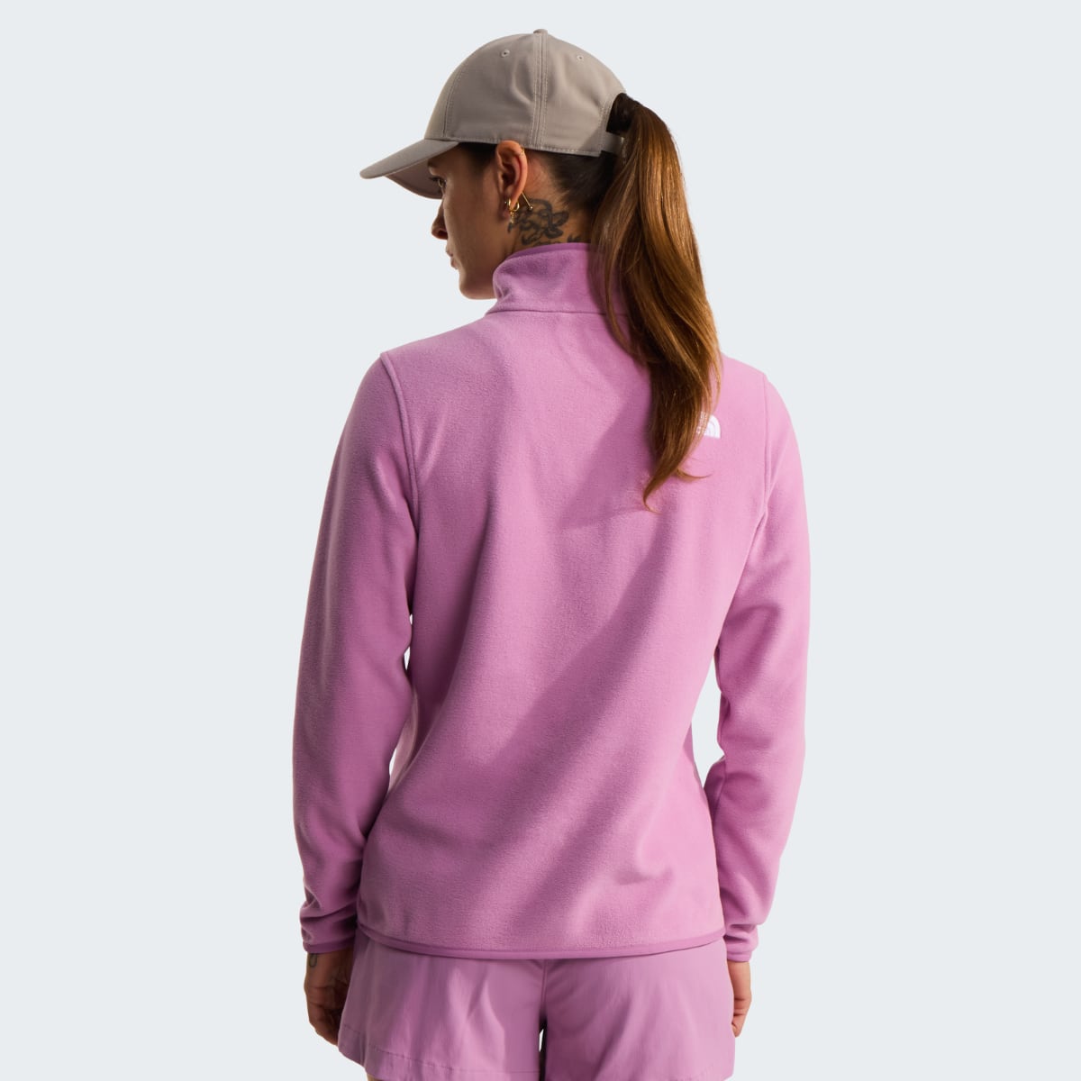The North Face 100 Glacier 1/4 Zip Fleece Women's Jacket | Hushed Lavender