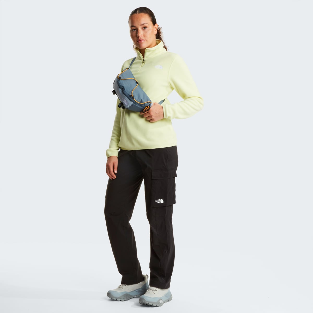 The North Face 100 Glacier 1/4 Zip Fleece Women's Jacket | Lemon Mist