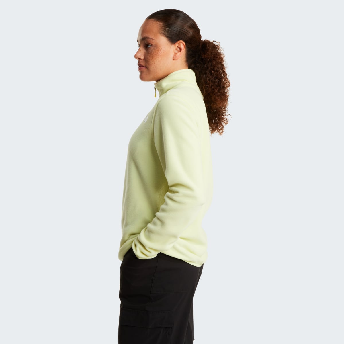 The North Face 100 Glacier 1/4 Zip Fleece Women's Jacket | Lemon Mist