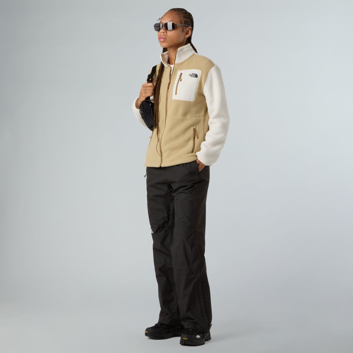 The North Face Yumiori Full-Zip Fleece Women's Jacket | Khaki Stone/White Dune