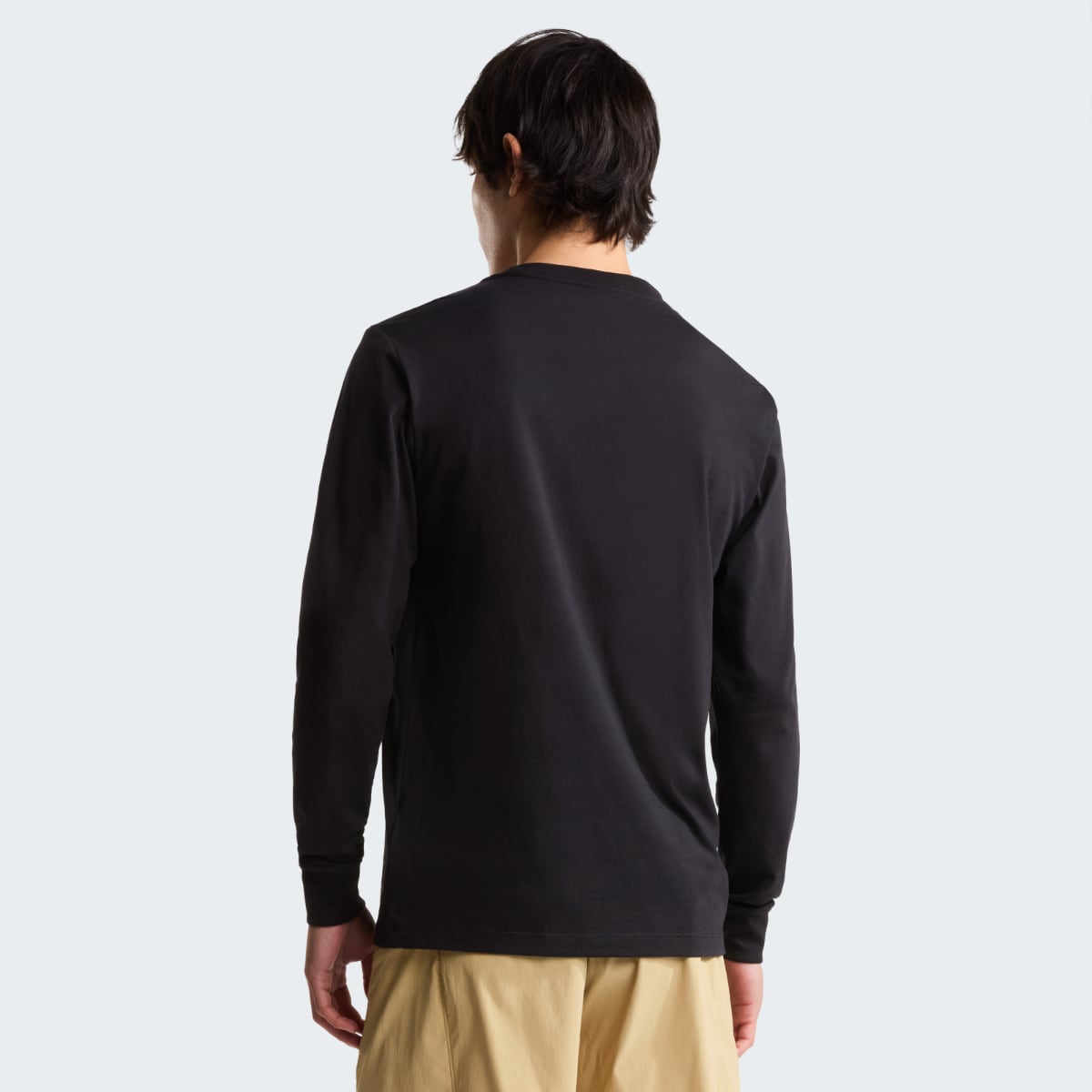The North Face Evolution Simple Dome LONG Sleeve Men's T-Shirt | TNF Black