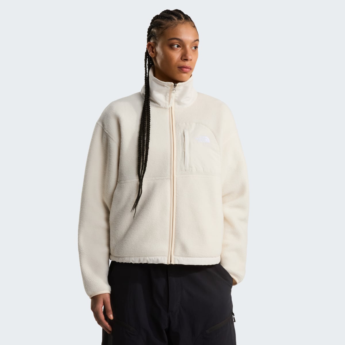 The North Face Yumiori Off Peak Full-Zip Fleece Women's Jacket | White Dune