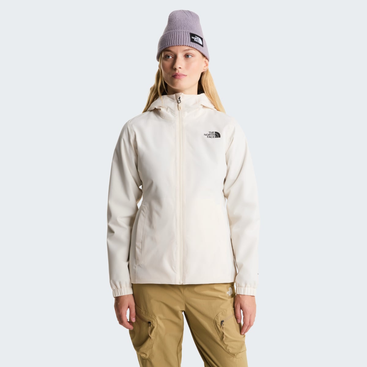 The North Face Quest Mono Waterproof Women's Jacket | White Dune