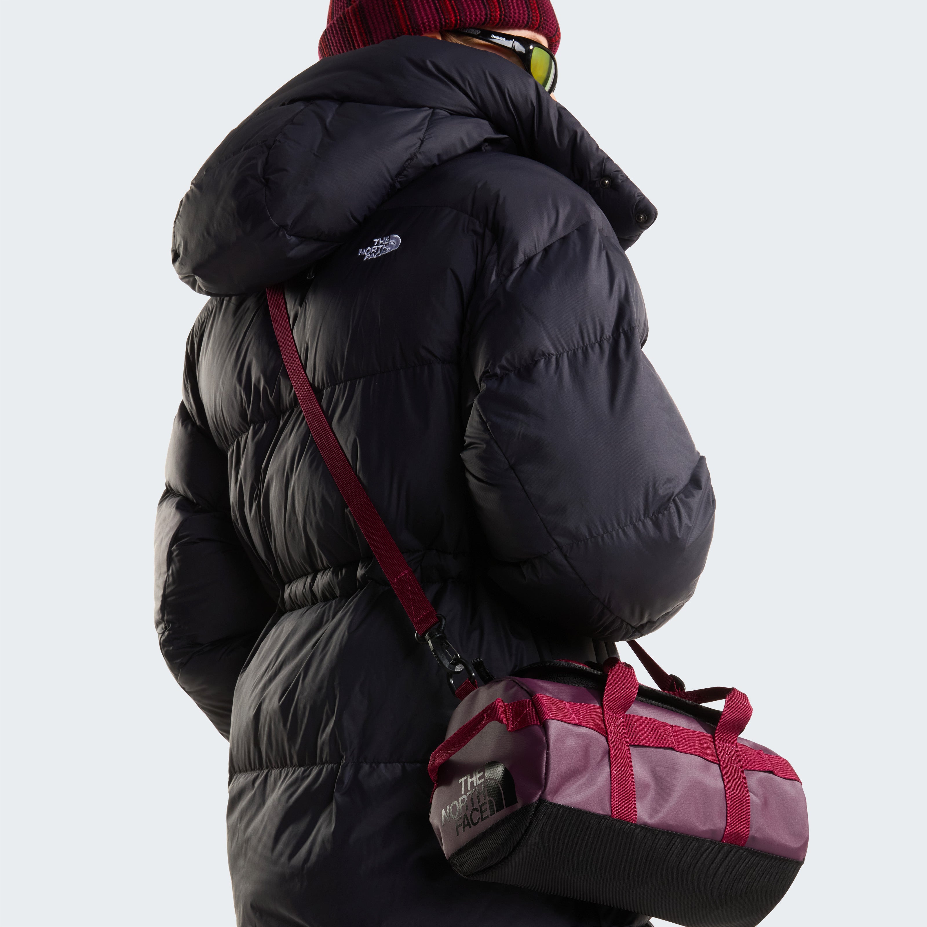The North Face Base Camp Duffel Shoulder Bag | DEEP BURGUNDY-TNF BLACK-BURGUNDY CRUSH