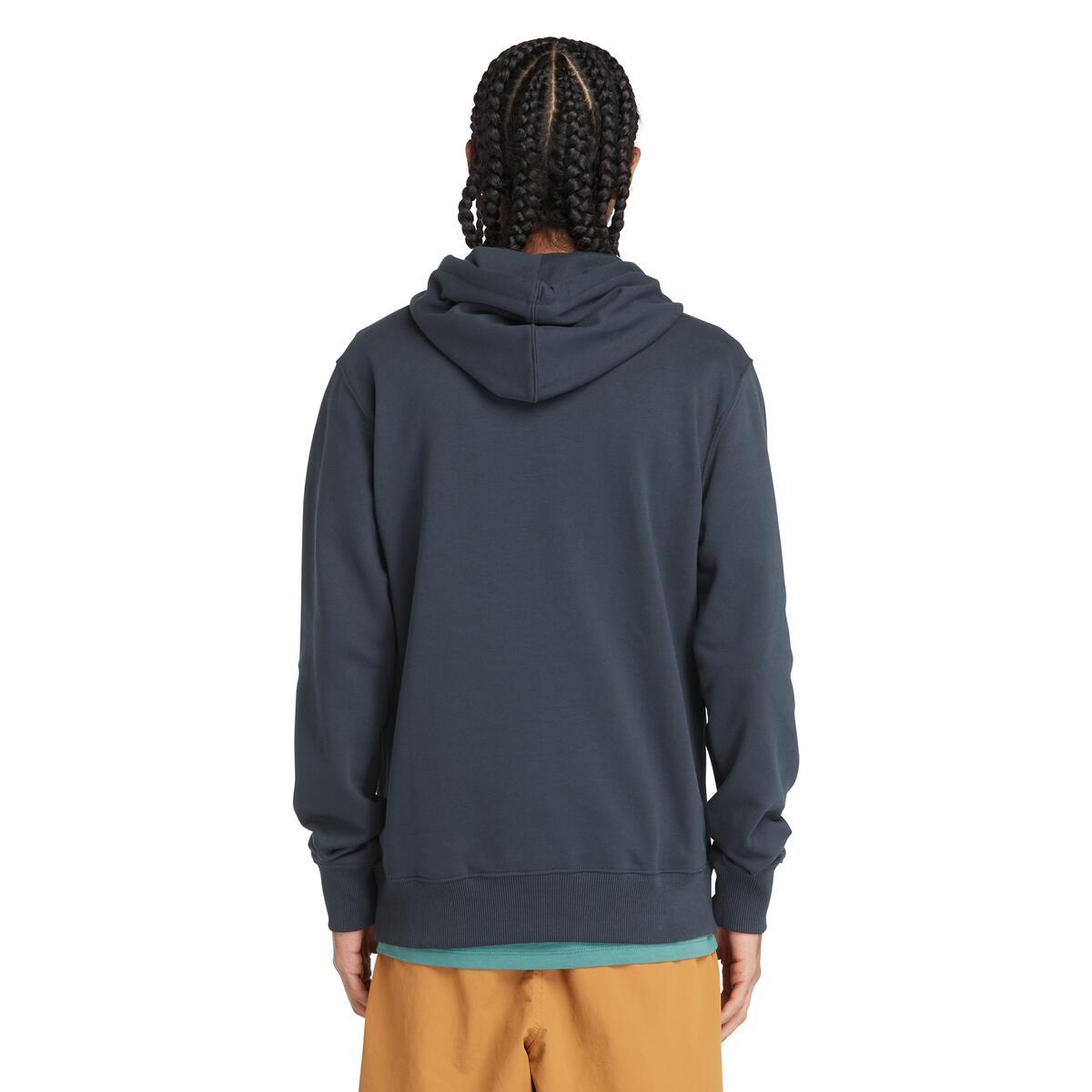 Timberland Tree Logo Hoodie Men's Top | Dark Denim