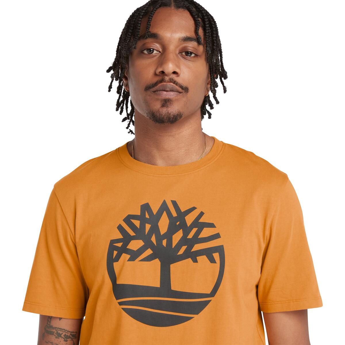 Kennebec River Tree Logo Men's T-Shirt | Wheat