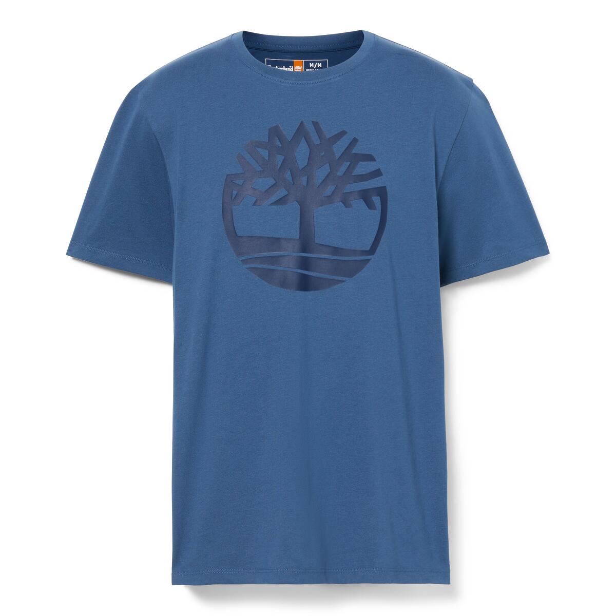 Timberland Kennenec River Tree Logo Men's T-Shirt | Dark Denim