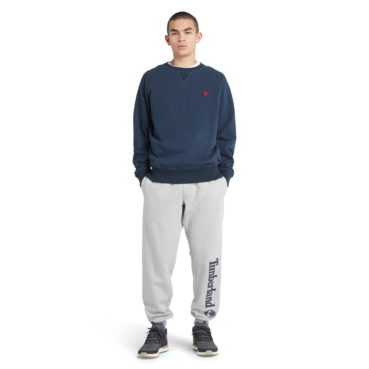 Timberland Exeter Loopback Crewneck Men's Top | Navy