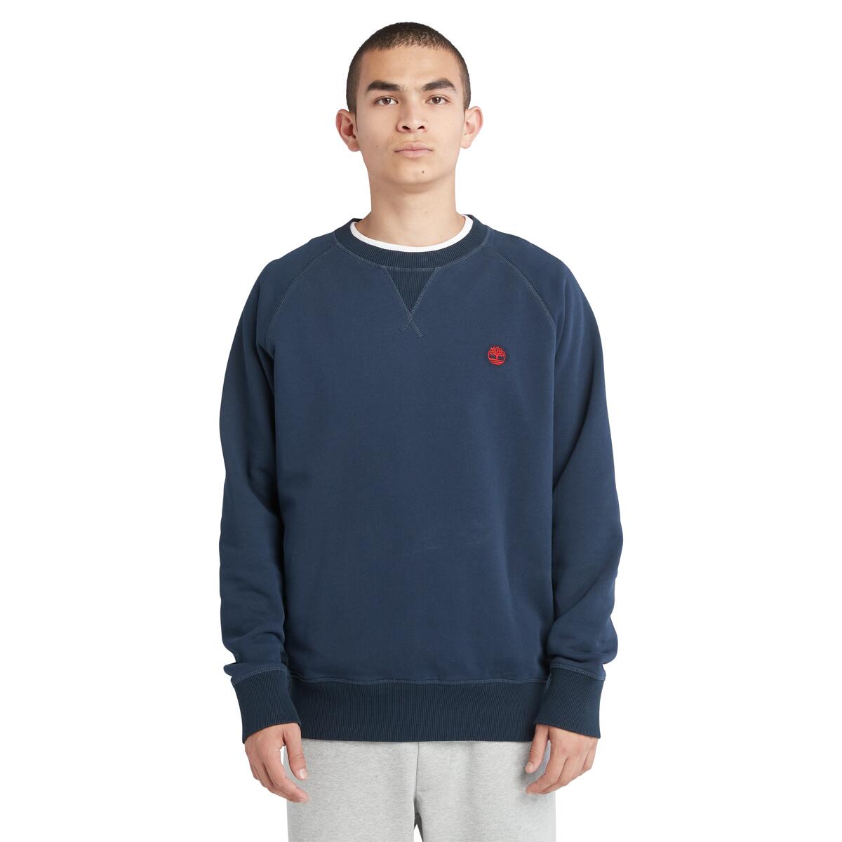 Timberland Exeter Loopback Crewneck Men's Top | Navy