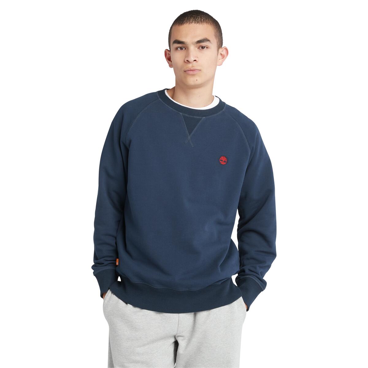 Timberland Exeter Loopback Crewneck Men's Top | Navy