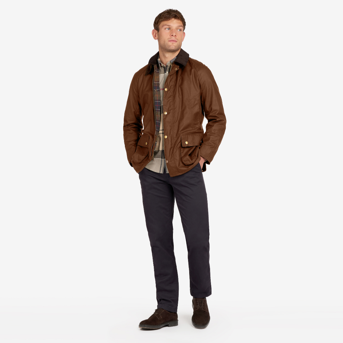 Barbour Ashby Men's Waxed Jacket | Bark