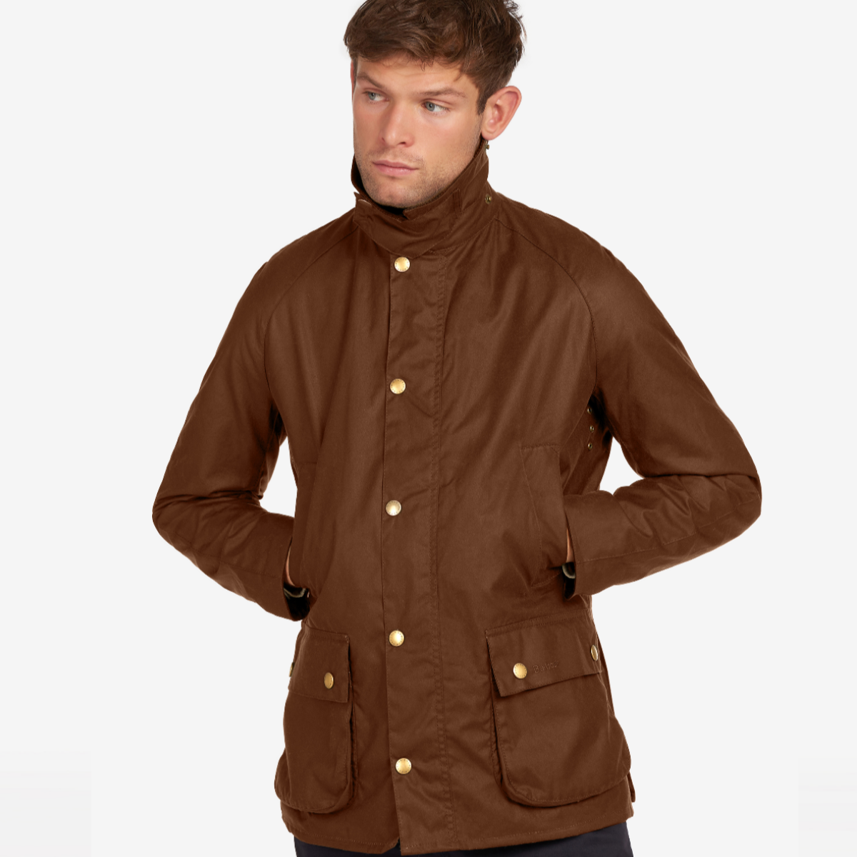 Barbour Ashby Men's Waxed Jacket | Bark