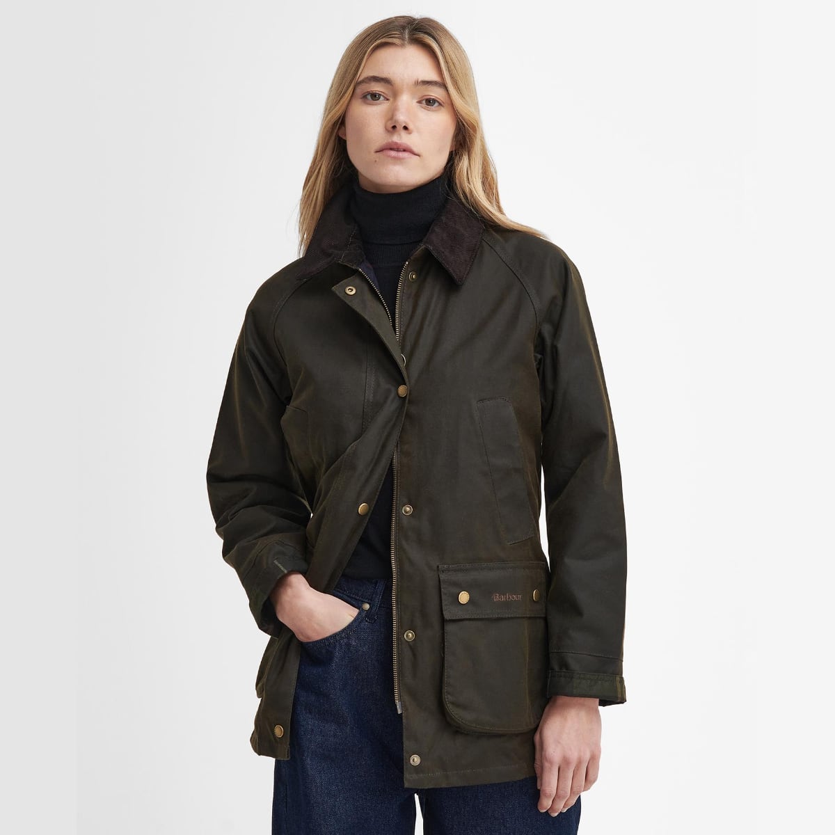 Barbour Acorn Women's Waxed Jacket | Olive