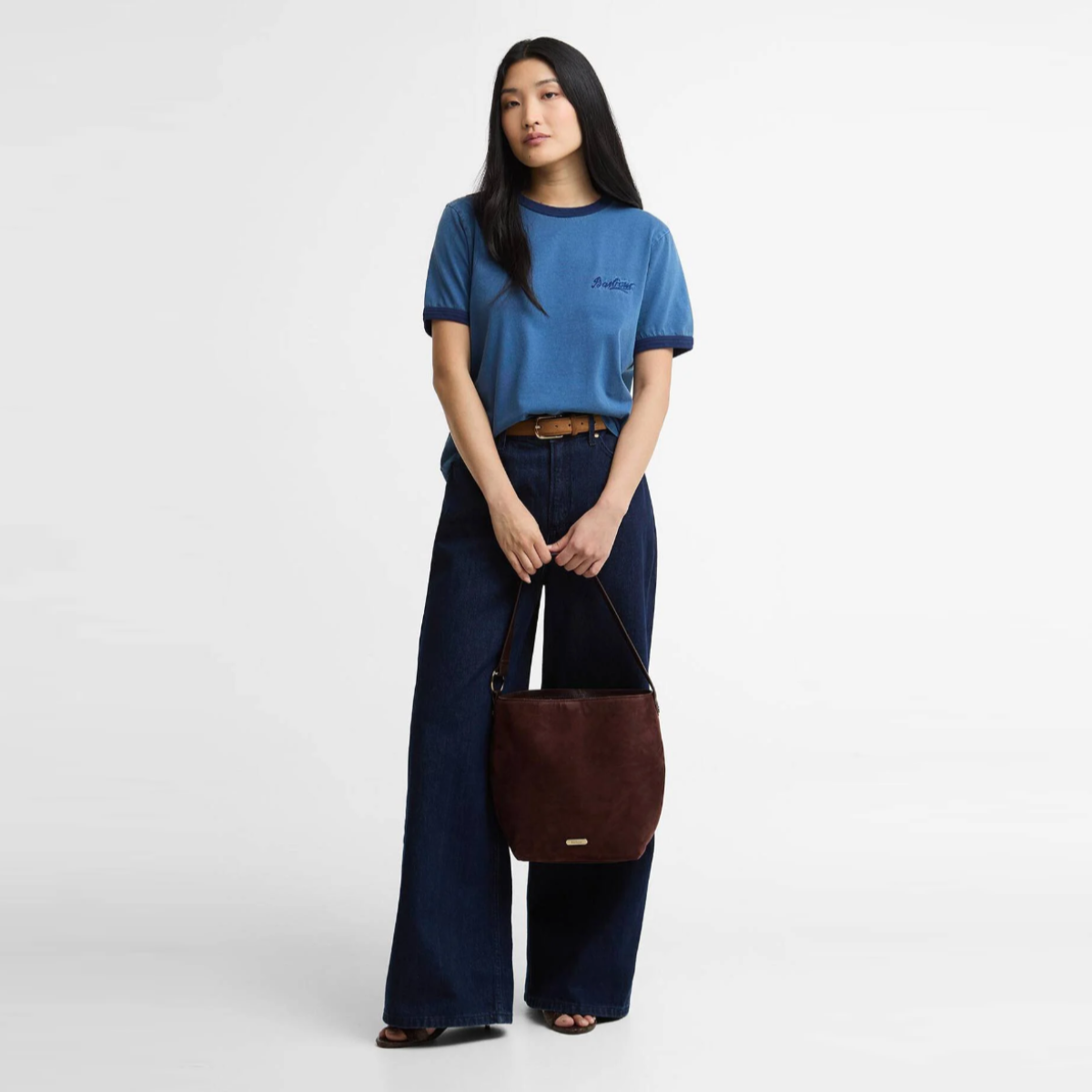 Barbour Avon Tipped Women's T-Shirt | Washed Indigo