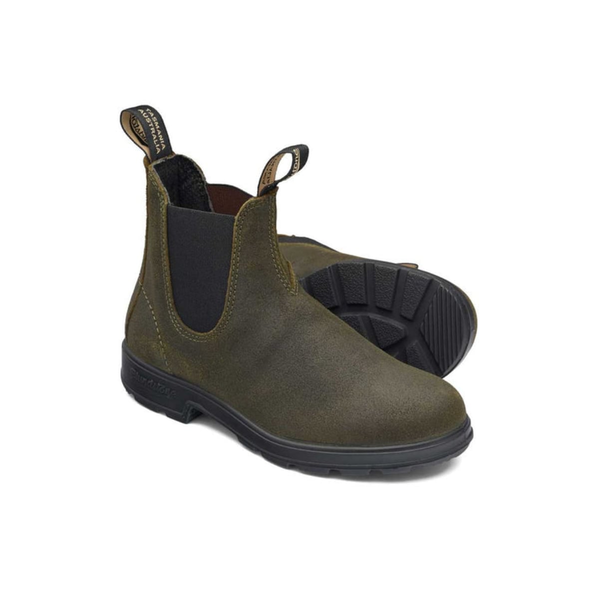 Blundstone 1615 Classic Chelsea Boots | Dark Olive Rub Suede (Original Series)